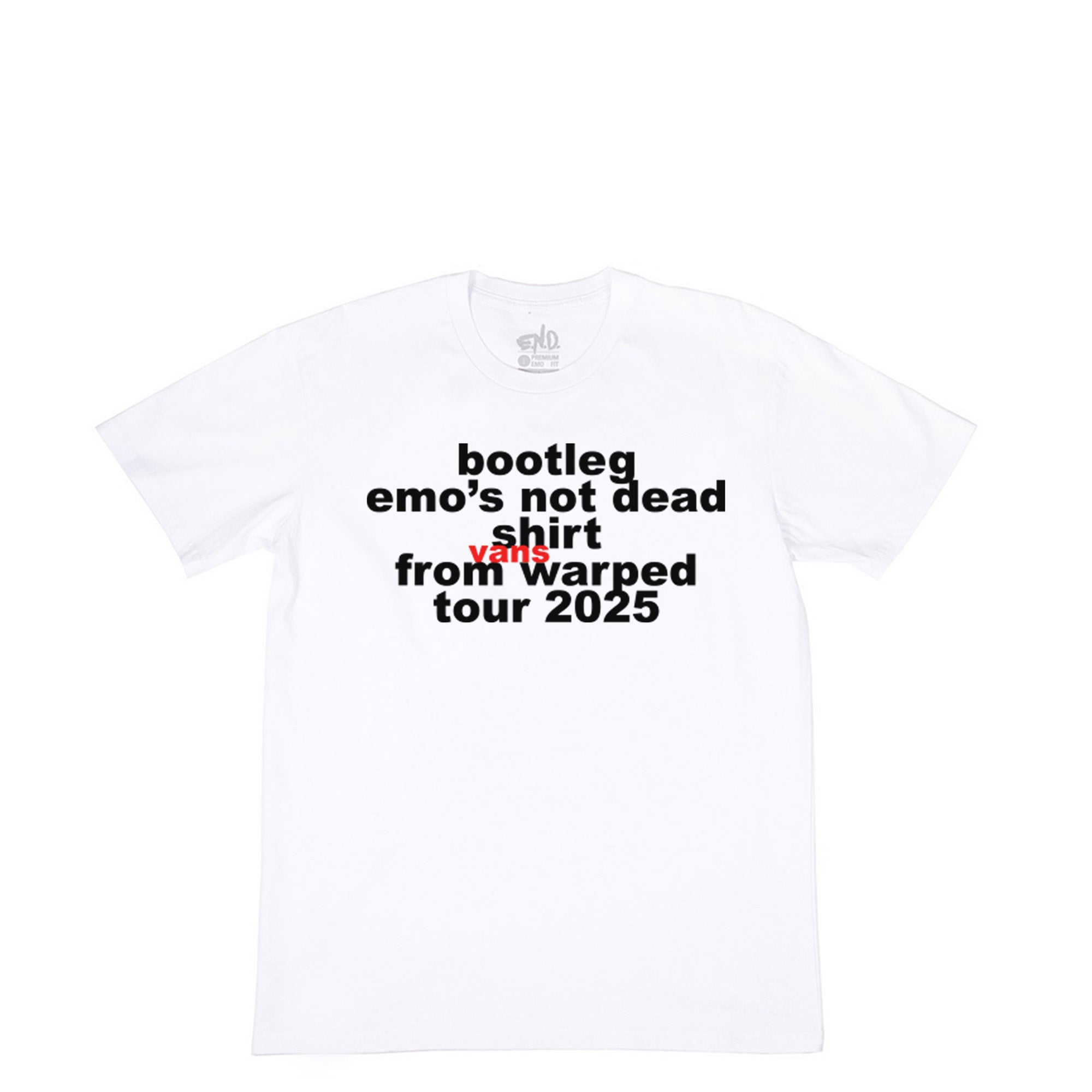 Bootleg Tee – Emo's Not Dead