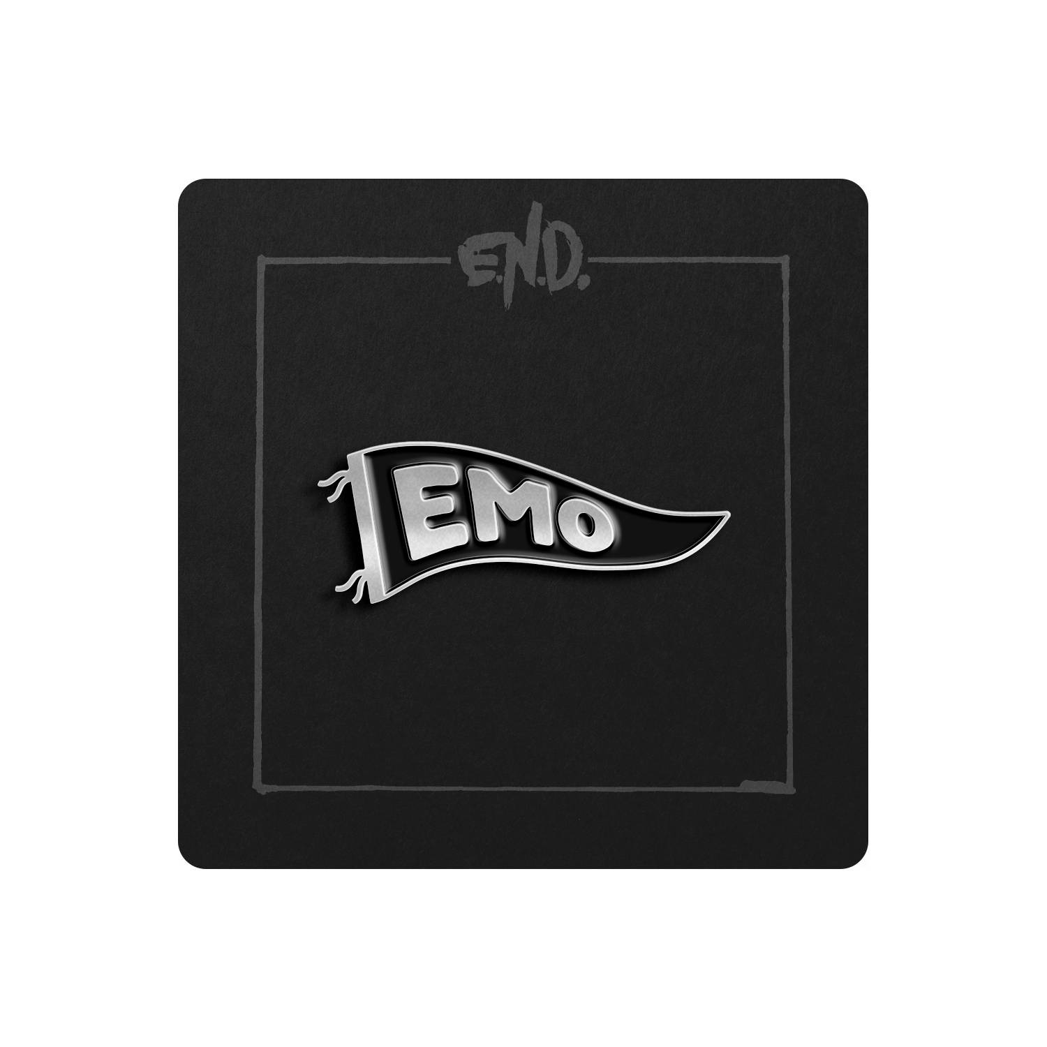Emo Flag Enamel Pin