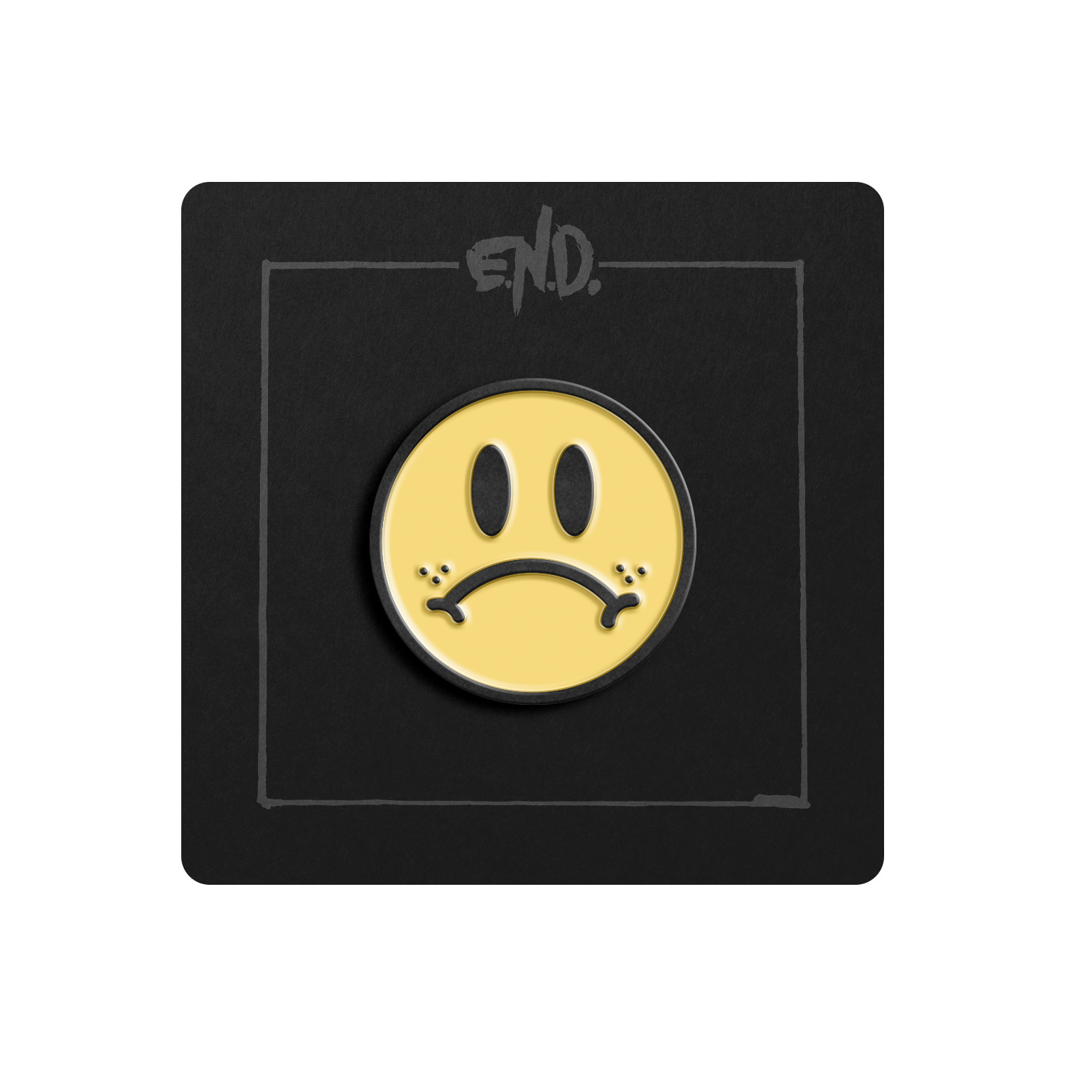 Frown Enamel Pin