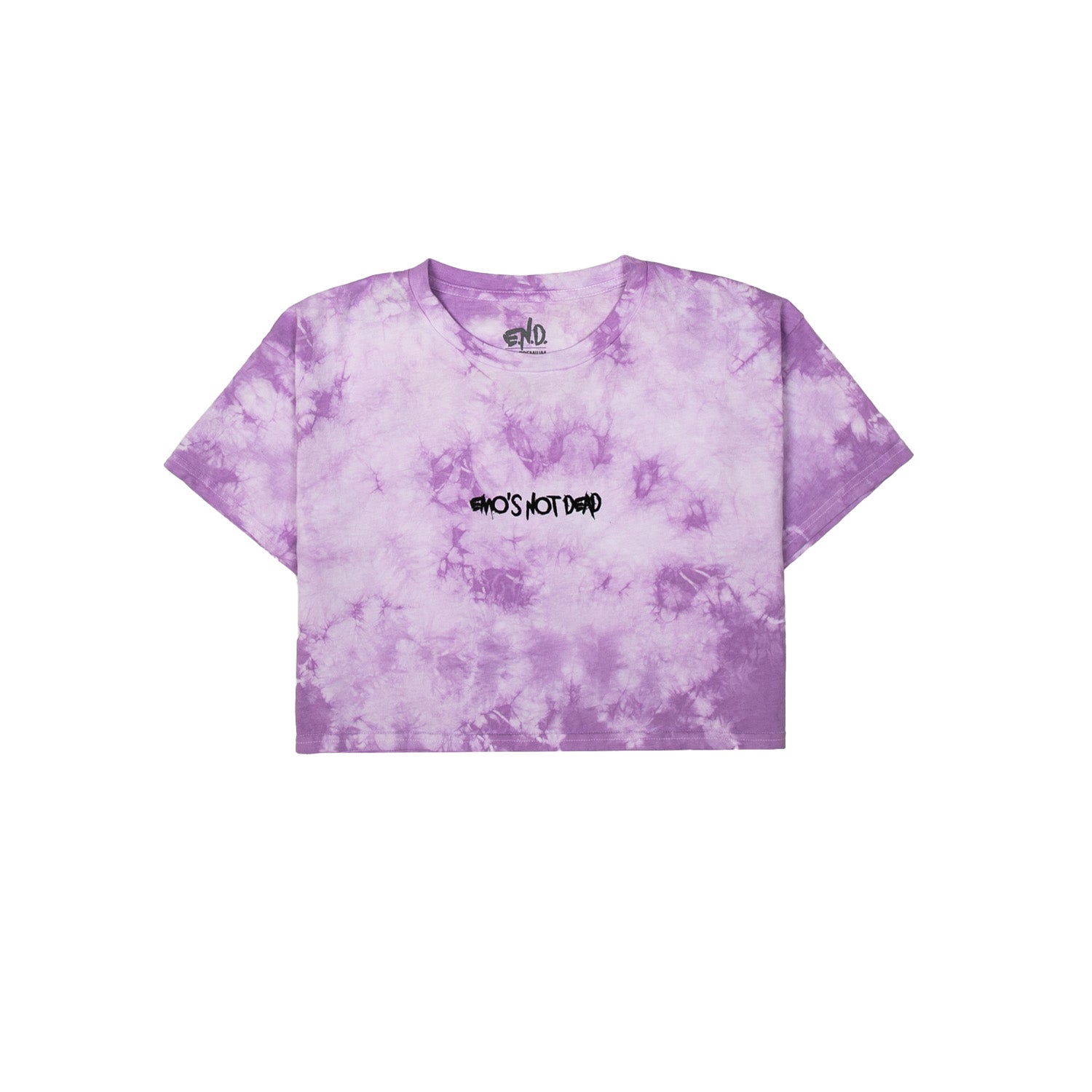 Crystal Dye Crop Tee Lavender - Emo&