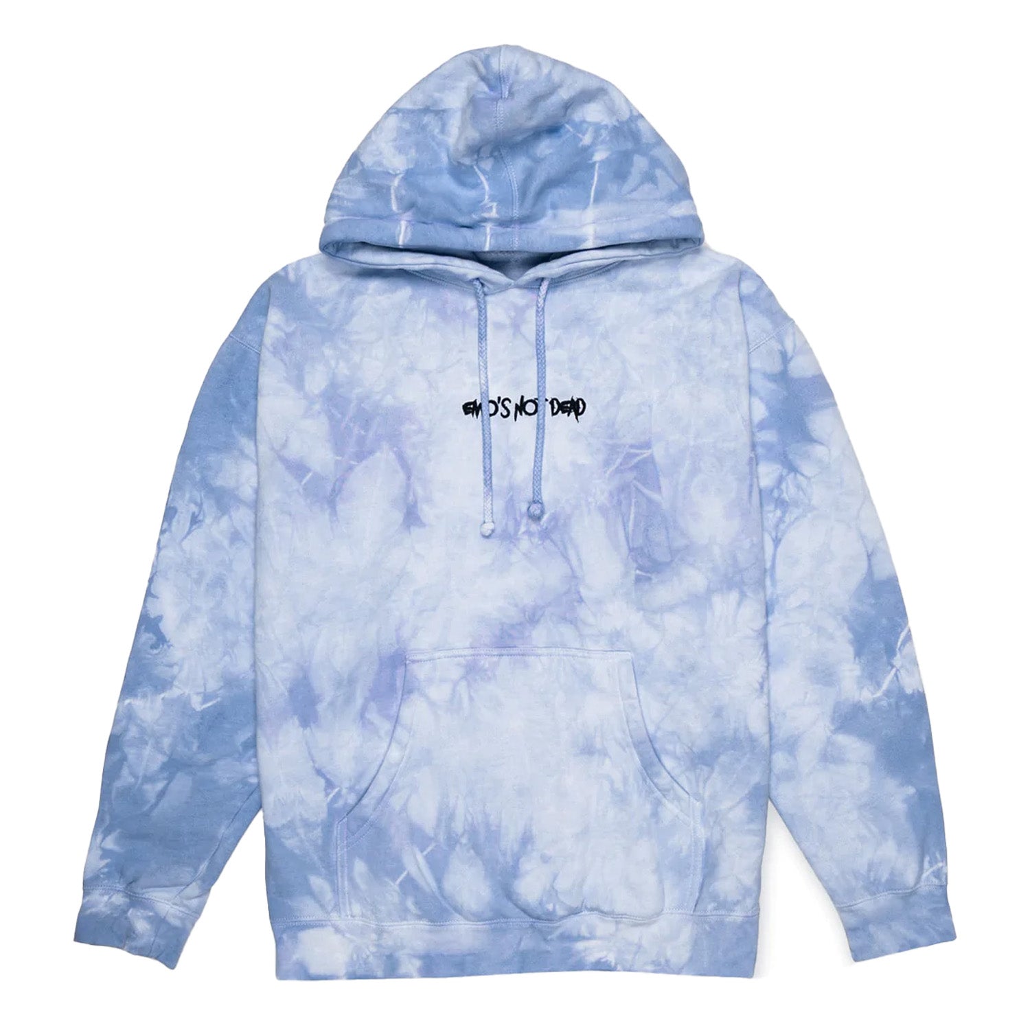 Crystal Dye Hoodie Blue - Emo&