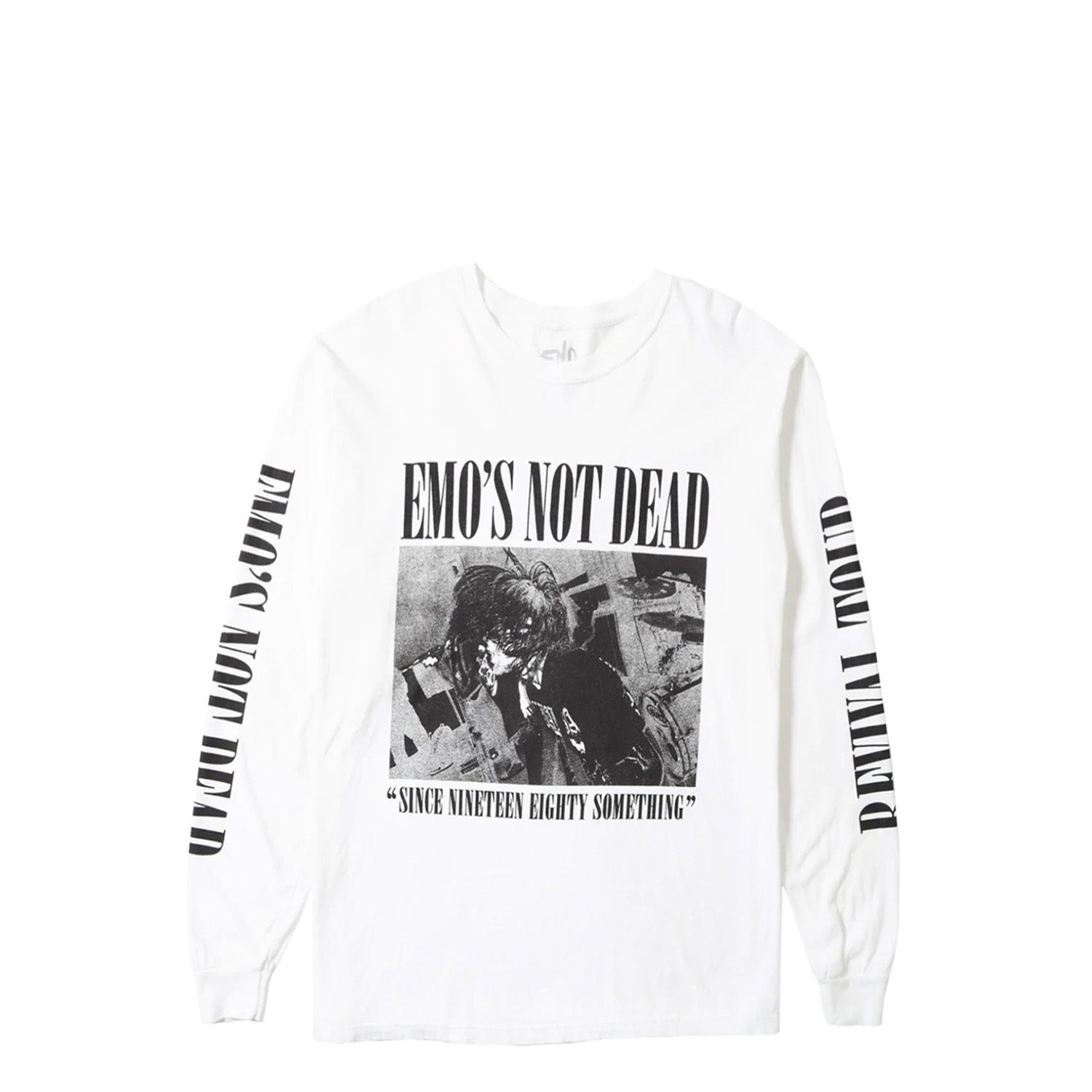 Emo’s Not Dead, Band Merch, Fringe Long Sleeve White