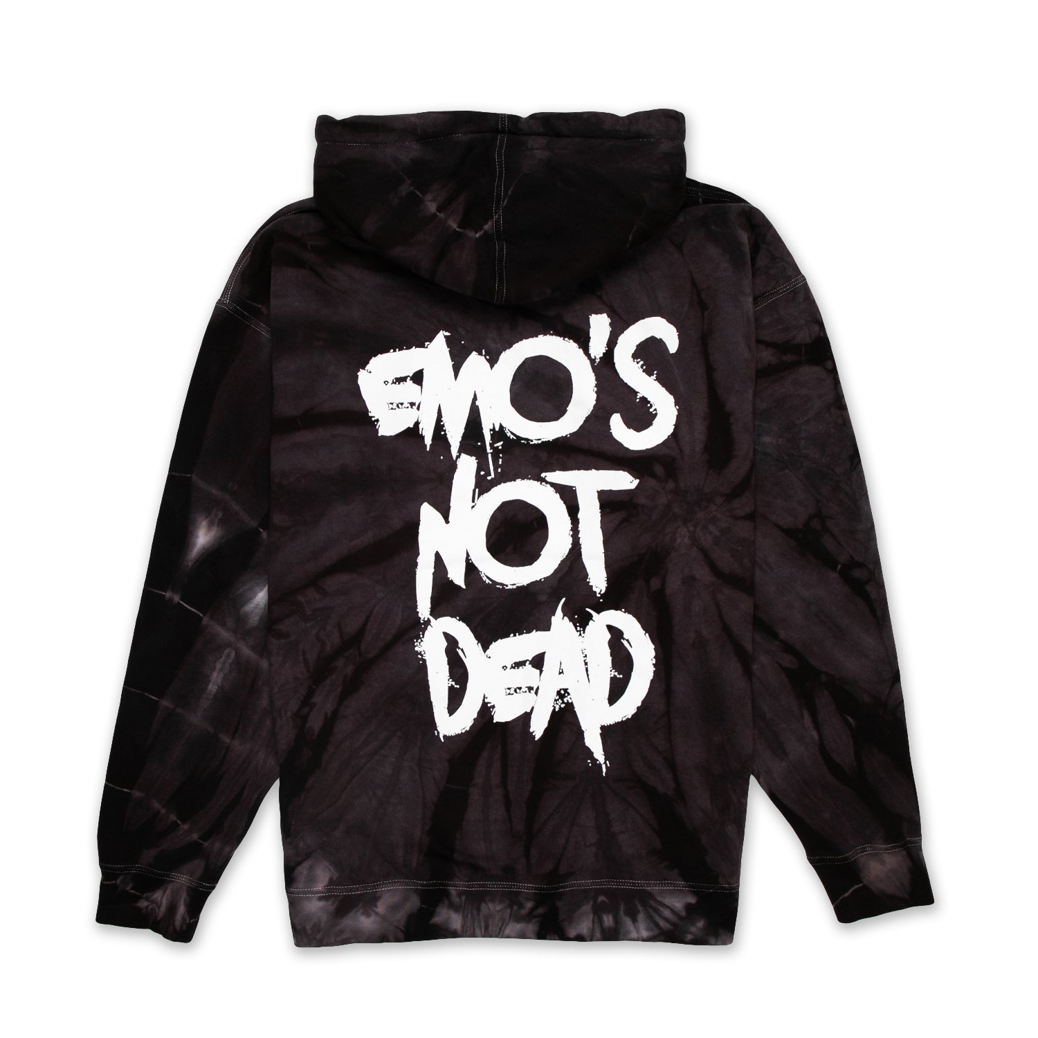 Crystal Dye Hoodie - Black - Back 