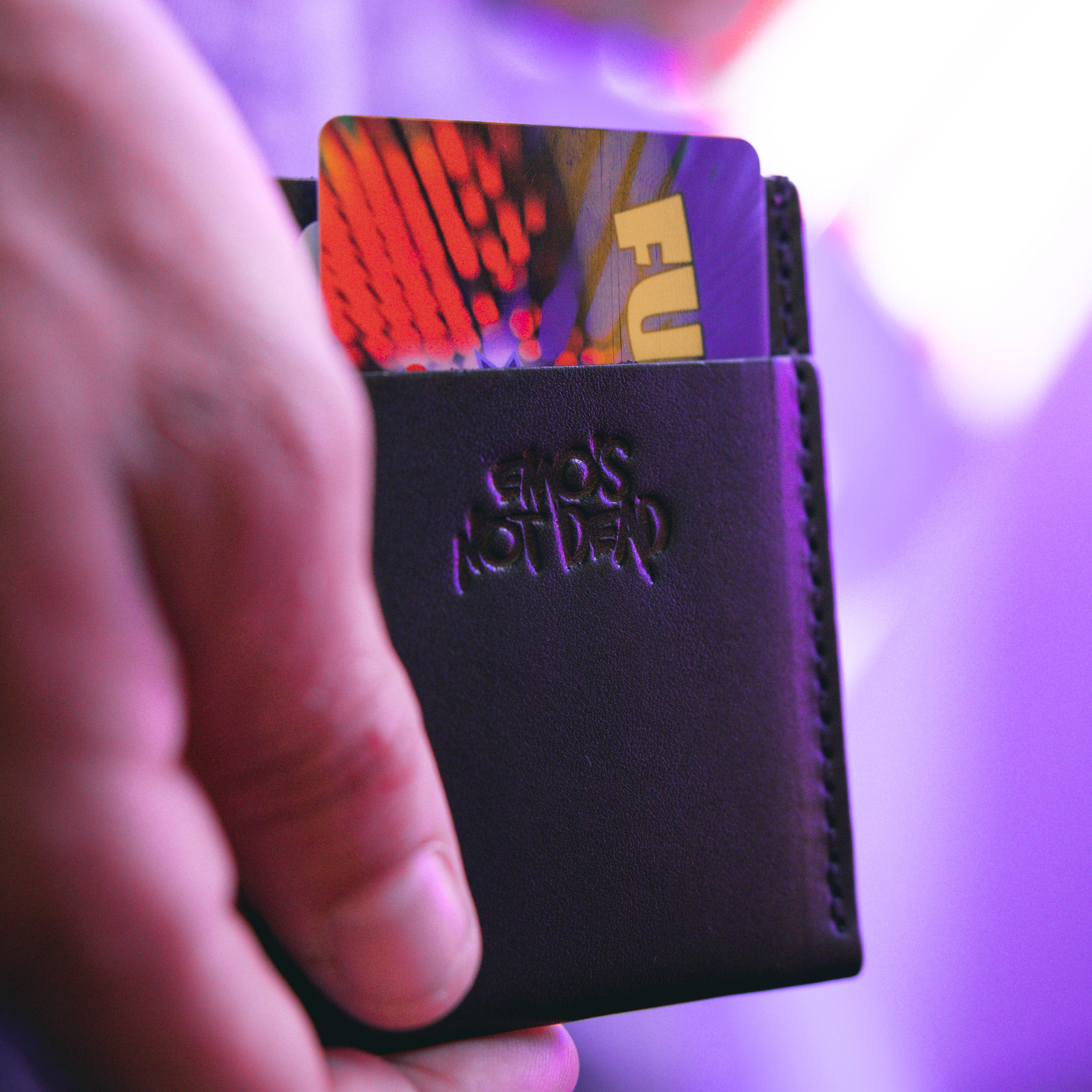 E.N.D. Classic Skinny Wallet + Keychain