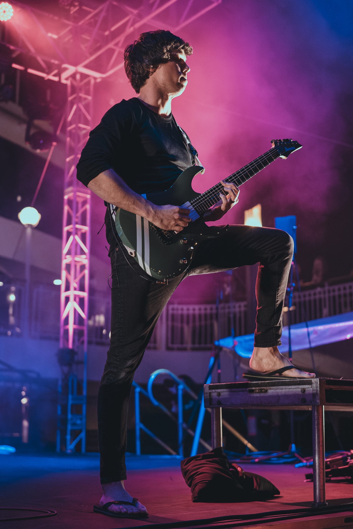 August Burns Red preforming on the Main Stage Performance on the 2024 E.N.D. Cruise 