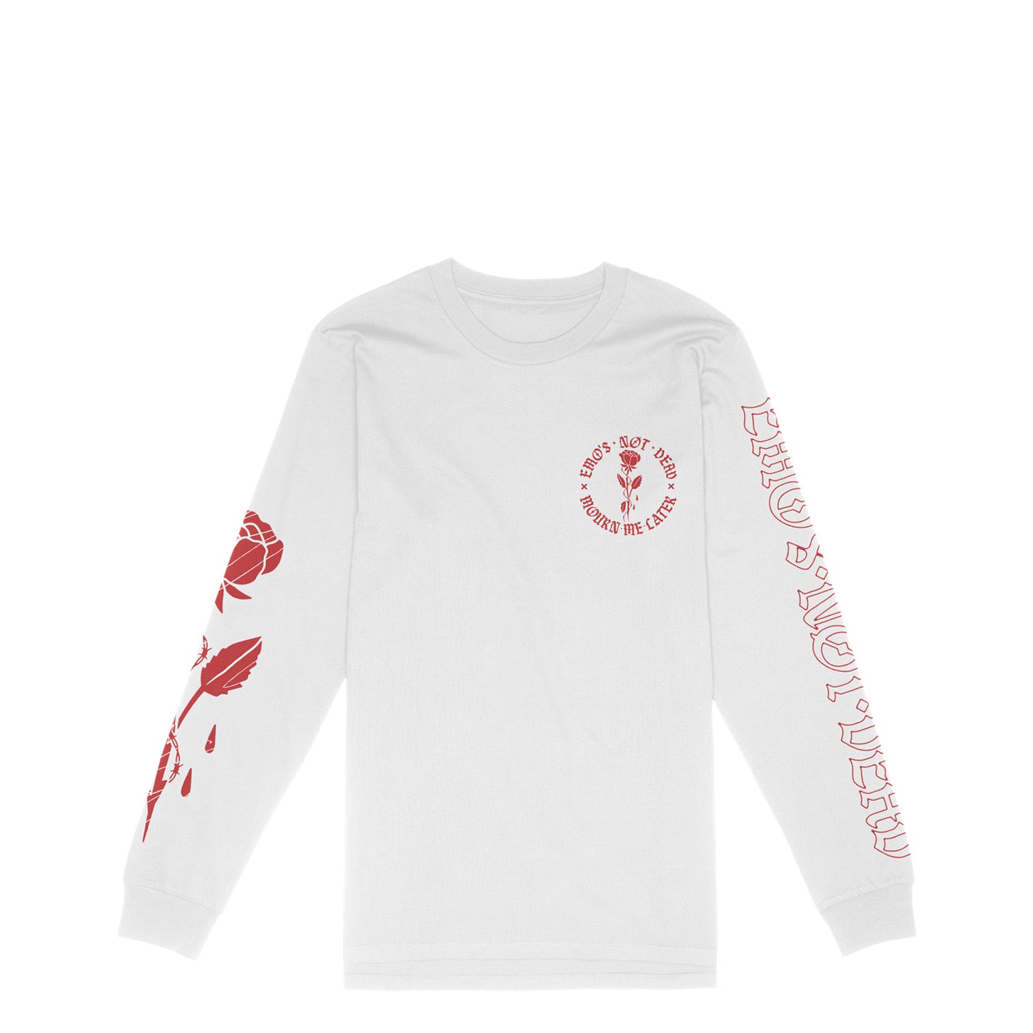 Mourn Me Later Long Sleeve - White