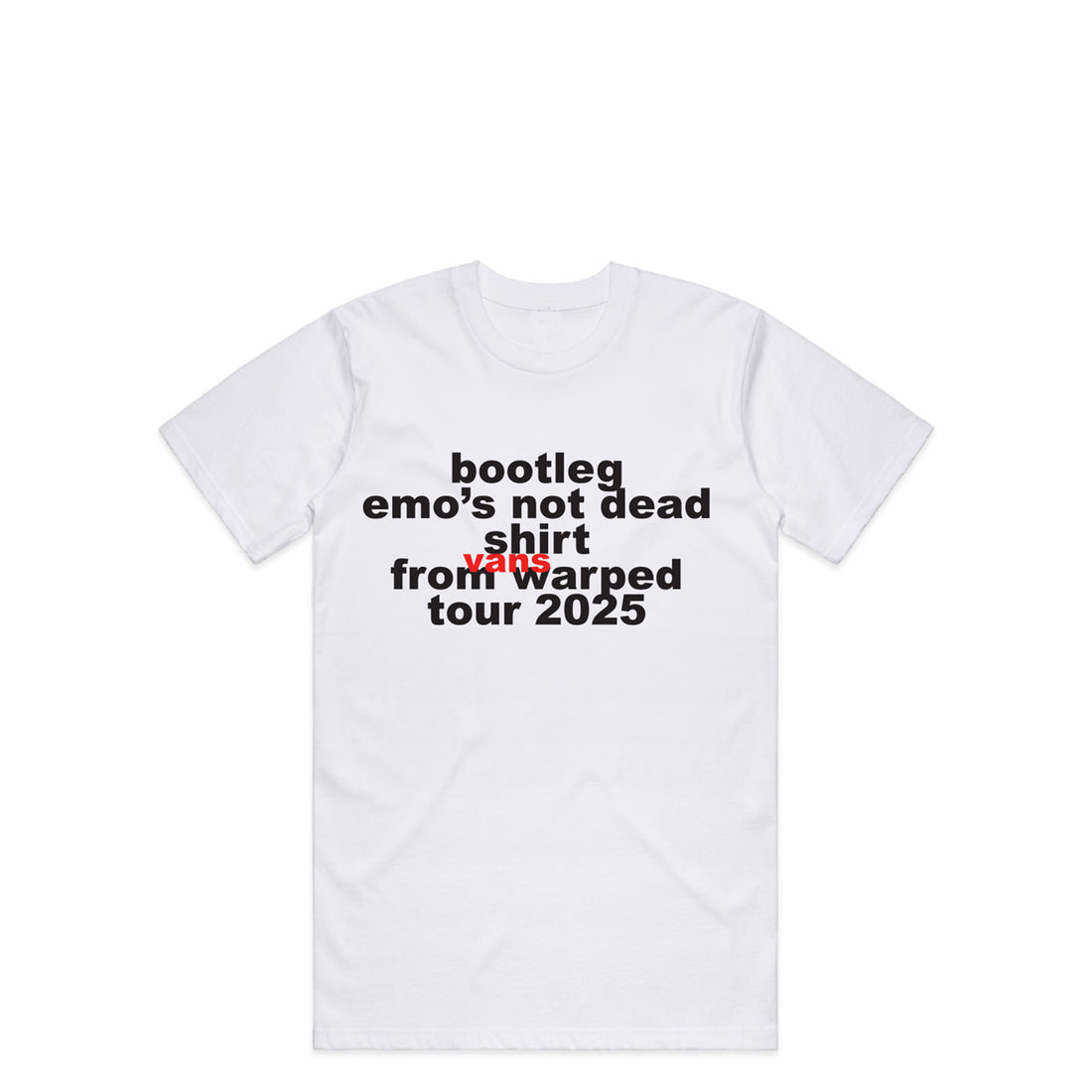 E.N.D. Vans Warped Tour Bootleg Tee