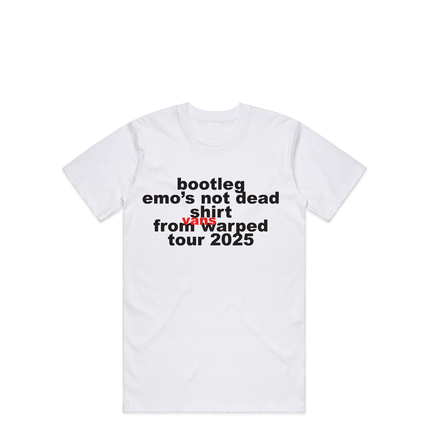 E.N.D. Vans Warped Tour Bootleg Tee
