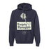 Navy blue hoodie with &