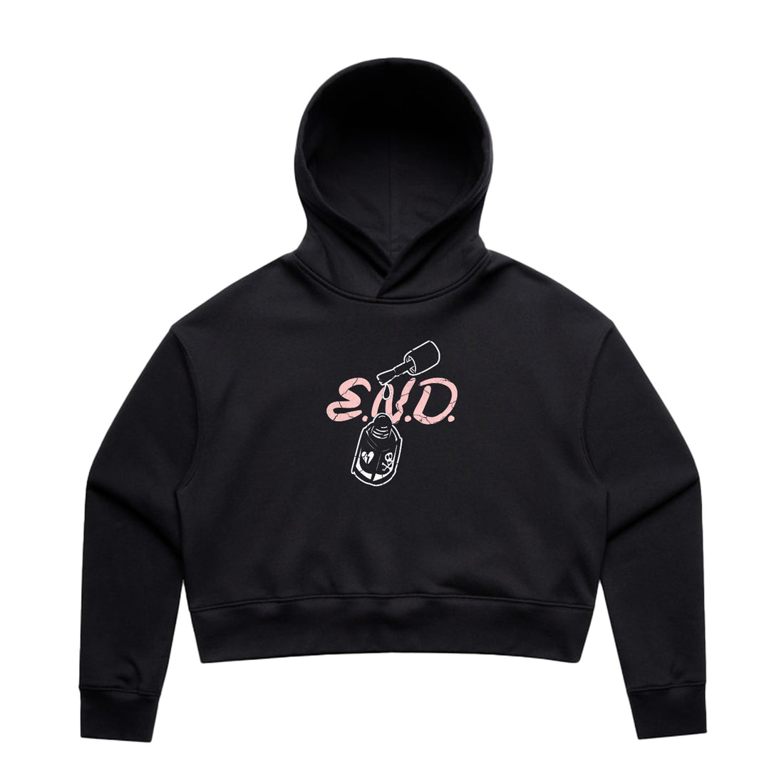 Ladies - Polish Crop Hoodie