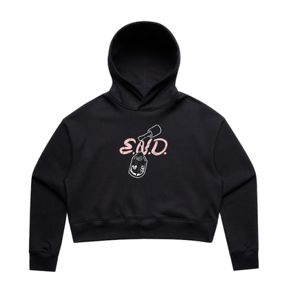 Ladies - Polish Crop Hoodie