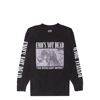 Emo’s Not Dead, Band Merch, Fringe Long Sleeve Charcoal