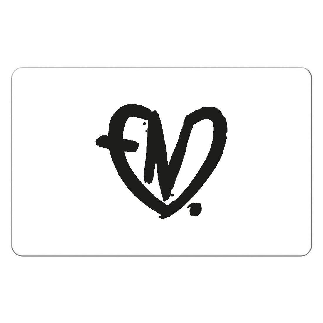 END Heart logo gift card 