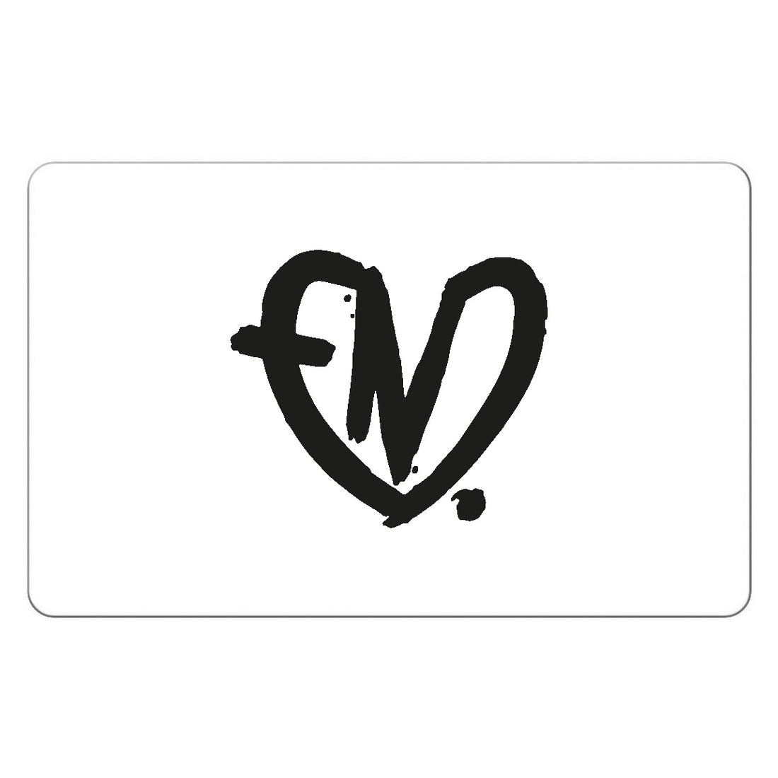 END Heart logo gift card