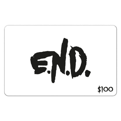 E.N.D Logo gift card - $100