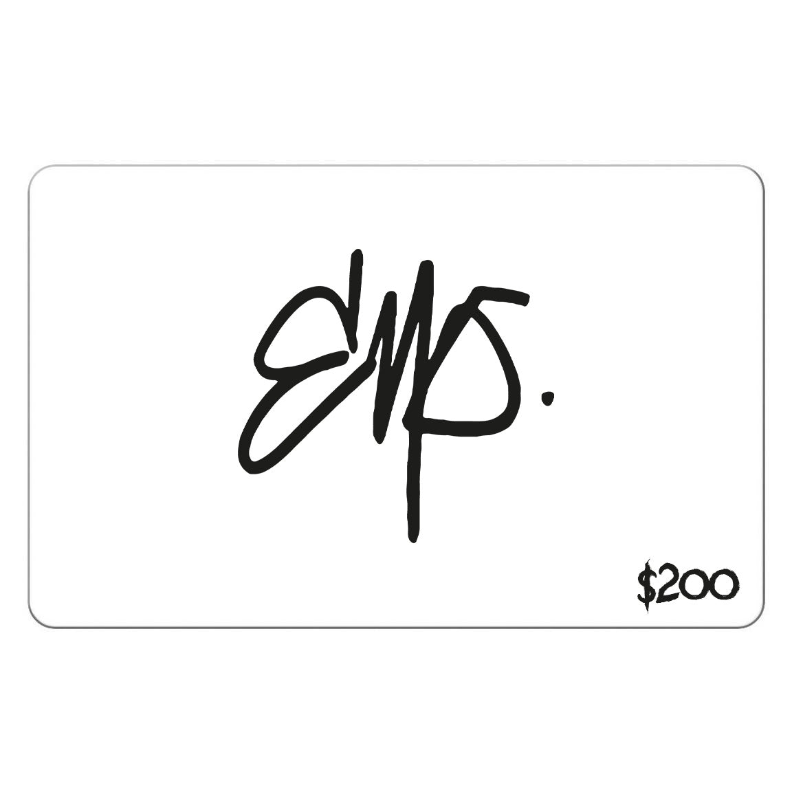 END signature logo gift card - $200